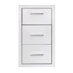 SUMMERSET - 17" Vertical 2-Drawer & Paper Towel Holder Combo-TDC-17M