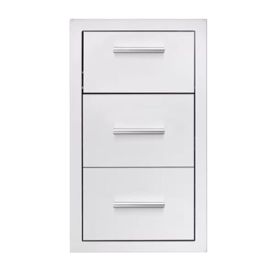 SUMMERSET - 17" Vertical 2-Drawer & Paper Towel Holder Combo-TDC-17M
