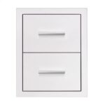 SUMMERSET - 17" Double Drawer w/ Masonry Frame Return-DR2-17M