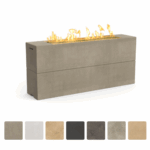 American Fyre Designs 72-Inch Linear Milan Tall Firetable - 215