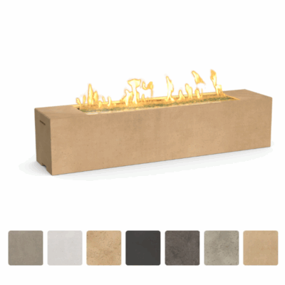 American Fyre Designs 72-Inch Low Milan Linear Firetable - 216