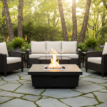American Fyre Designs Contempo Square Firetable Lifestyle