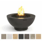 American Fyre Designs GRFC 48-Inch Fire Bowl Black Lava