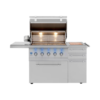 American Made Grills Encore 36-Inch Freestanding Hybrid Grill - ENCFS36