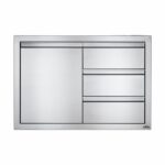 Napoleon 36 Inch Single Door & Triple Drawer - BI-3624-1D3DR