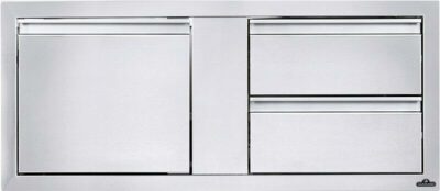 Napoleon – 42 INCH X 16 INCH SINGLE DOOR & DOUBLE DRAWER COMBO- BI42161D2DR