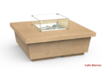 Contempo Square Firetable Cafe Blanco