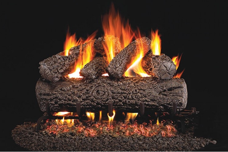 PO_G46 Real Fyre - Post Oak Logs with G46 Series Burner - Image 1