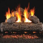 Real Fyre Golden Oak Logs with G45 Burner