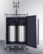 SUMMIT - 24" Wide Triple Built-In Outdoor Beer Kegerator - Image 4