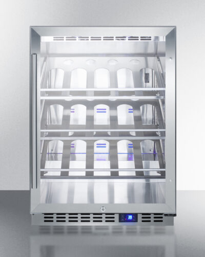 SUMMIT – 24″ Wide Single Zone Outdoor Commercial Wine Cellar