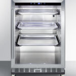 SUMMIT - 24" Wide Outdoor Mini Reach-In Beverage Center with Dolly