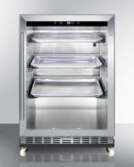 SUMMIT - 24" Wide Outdoor Mini Reach-In Beverage Center with Dolly