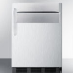SUMMIT - 24" Wide Outdoor All-Refrigerator, with Speed Rail