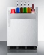 SUMMIT - 24" Wide Outdoor All-Refrigerator, with Speed Rail - Image 4