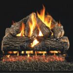 Real Fyre Charred Oak Logs with G46 Series Burner