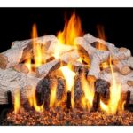 Real Fyre Charred Mountain Birch Logs with G45 Burner