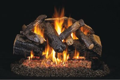 Real Fyre Charred Majestic Oak Logs with G45 Burner