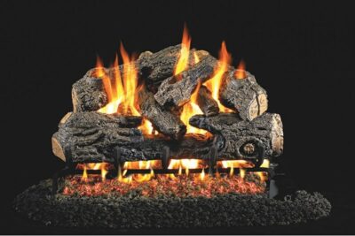 Real Fyre Charred Northern Oak Logs with G45 Burner