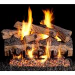 Real Fyre Gnarled Split Oak Logs with G45 Burner