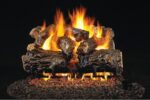Real Fyre Burnt Rustic Oak Logs with G46 Series Burner