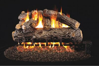Real Fyre Rustic Oak Designer Logs with G46 Series Burner