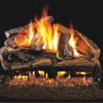 Real Fyre Rugged Split Oak Logs with G45 Burner