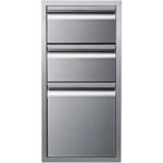 Memphis Grills - 15-Inch Triple Access Drawer With Soft Close
