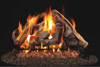 Real Fyre Woodstack Logs with G45 Burner