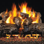 Real Fyre Burnt Rustic Oak ANSI Gas Log Set