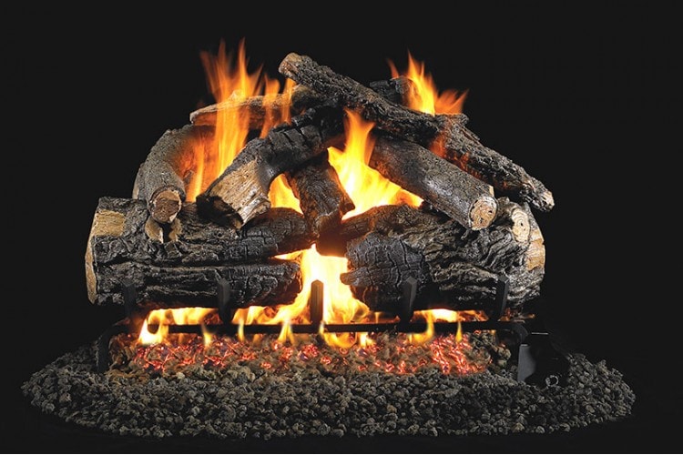 Real Fyre Pioneer Oak Logs with G45 Burner