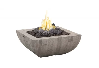 AFD – 36”-Inch Reclaimed Wood Bordeaux Square Fire Bowl