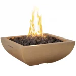 AFD - 30" BORDEAUX PETITE SQUARE FIRE BOWL-431
