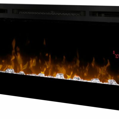 Dimplex Prism Series 34" Wall-Mounted Electric Fireplace with Acrylic Ember Bed