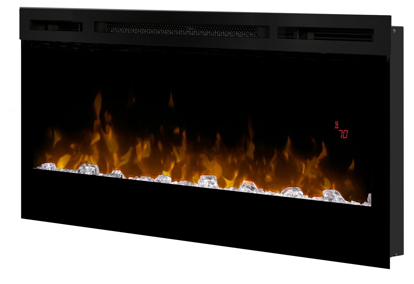 Dimplex Prism Series 34″ Wall-Mounted Electric Fireplace with Acrylic Ember Bed