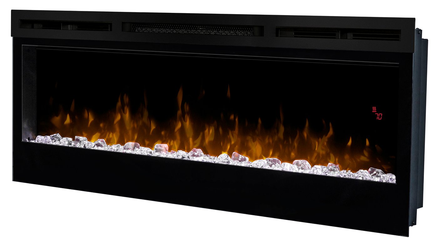 Dimplex Prism Series 50″ Wall-Mounted Electric Fireplace with Acrylic Ember Bed