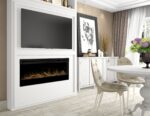 Dimplex Prism Series 50" Wall-Mounted Electric Fireplace with Acrylic Ember Bed - Image 3