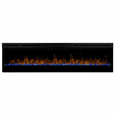 Dimplex Prism Series 74" Wall-Mounted Electric Fireplace with Acrylic Ember Bed