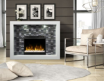 Crystal Mantel Electric Fireplace - Image 3