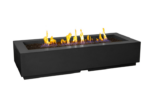 Louvre Long Rectangle Fire Pit Blacklava