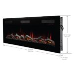 Dimplex Sierra 72" Wall-mounted/Built-In Linear Electric Fireplace - Image 2