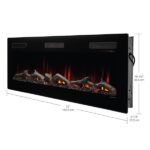 Dimplex Sierra 72" Wall-mounted/Built-In Linear Electric Fireplace - Image 3