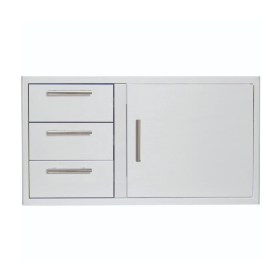 Blaze 39-Inch Stainless Steel Access Door & Triple Drawer Combo - BLZ-DDC-R-39-LTSC