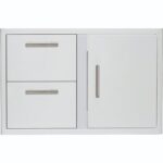 Blaze 32-Inch Stainless Steel Access Door & Double Drawer Combo BLZ-DDC-R-LTSC