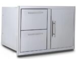 Blaze 32-Inch Stainless Steel Access Door & Double Drawer Combo - BLZ-DDC-R-LTSC - Image 2
