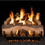 Real Fyre Mountain Crest Split Oak Logs Compatible with G31 Burner