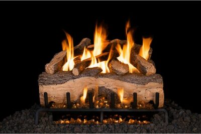 Real Fyre Mountain Crest Split Oak Logs Compatible with G31 Burner