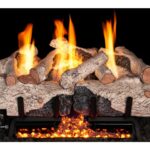 Real Fyre Charred Alpine Birch Logs Compatible with G10 Vent Free Burner