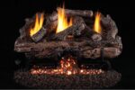 Real Fyre Charred Aged Split Logs Compatible with G10 Vent Free Burner