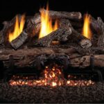 Real Fyre Charred Aged Split Logs Compatible with G10 Vent Free Burner